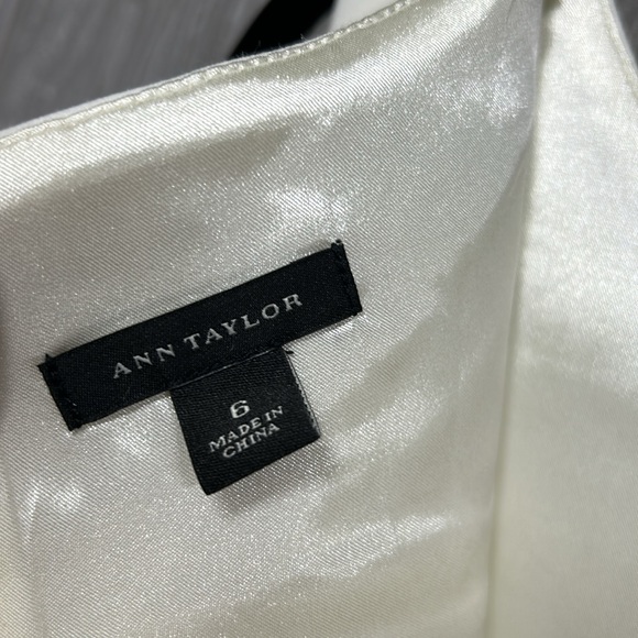 White Ann Taylor Sheath Dress Size 6 NWOT - Picture 5 of 6